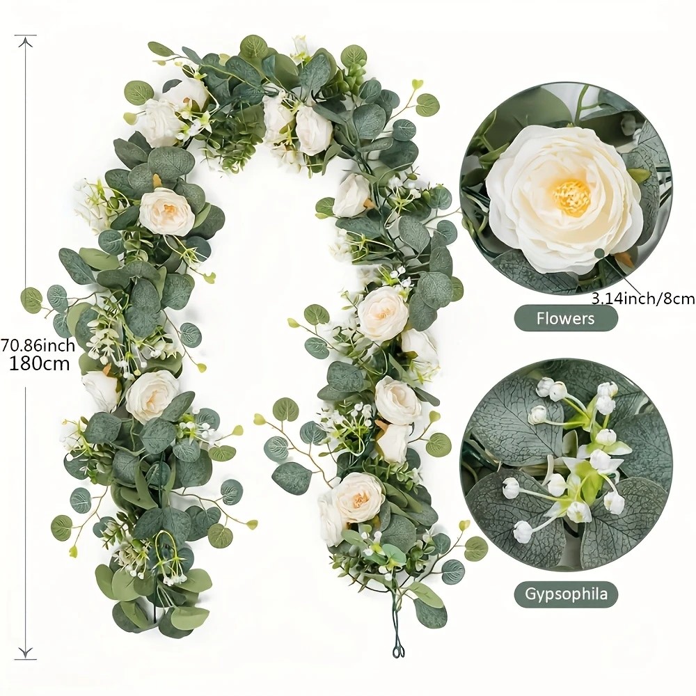 70-calowa girlanda z eukaliptu – Eucalyptus Preserved recenzja i cena